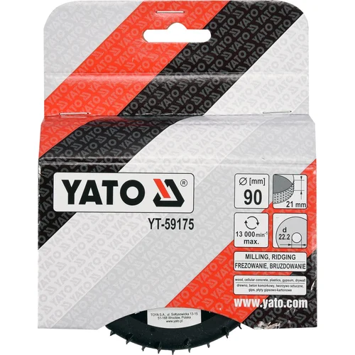 YATO YT-59175 raspinis diskas-freza 90 × 21 mm image 3