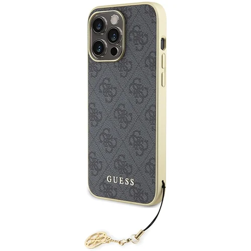 Guess 4G Charm dėklas iPhone 15 Pro Max, pilkas image 2