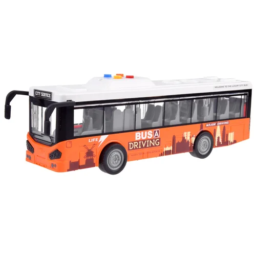 ZA4634 oranžinis autobusas 1:16 su garsais image 2