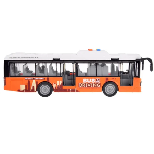 ZA4634 oranžinis autobusas 1:16 su garsais image 3