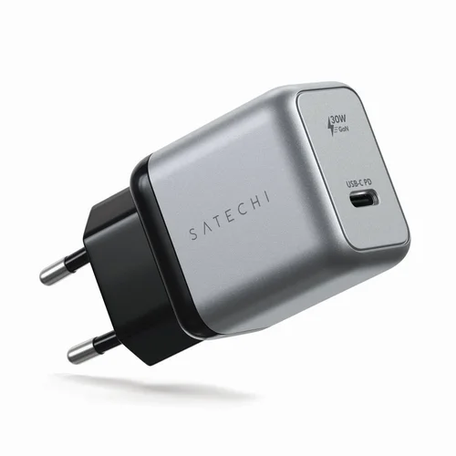 Satechi ST-UC30WCM-EU GaN 30 W įkroviklis, pilkas ir juodas image 1