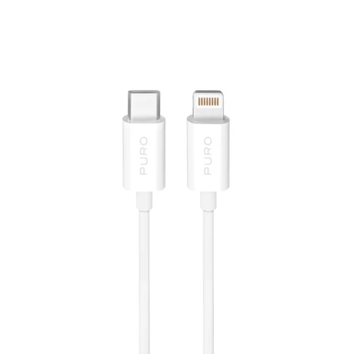 Puro TPE 20W USB-C–Lightning kabelis 2 m, baltas image 1