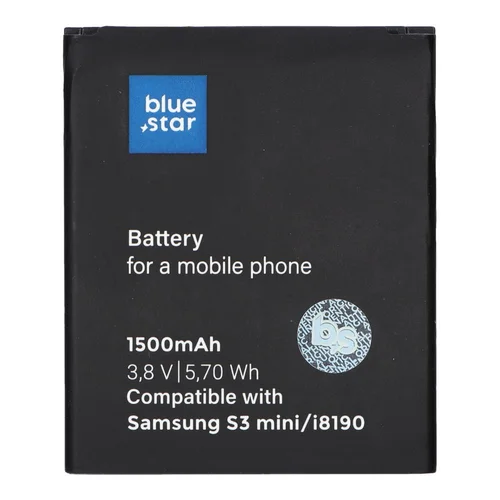 Blue Star Premium Samsung Galaxy S3 Mini I8190 1500 mAh akumuliatorius image 1