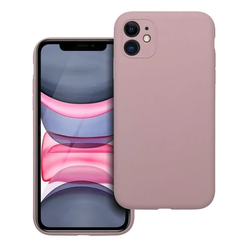 Silikoninis dėklas iPhone 11, 2 mm, smėlio rausvos spalvos image 1
