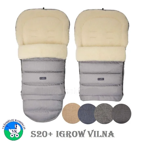 Womar Zaffiro S20+ iGROW vokelis-miegmaišis, šviesiai pilkas image 3
