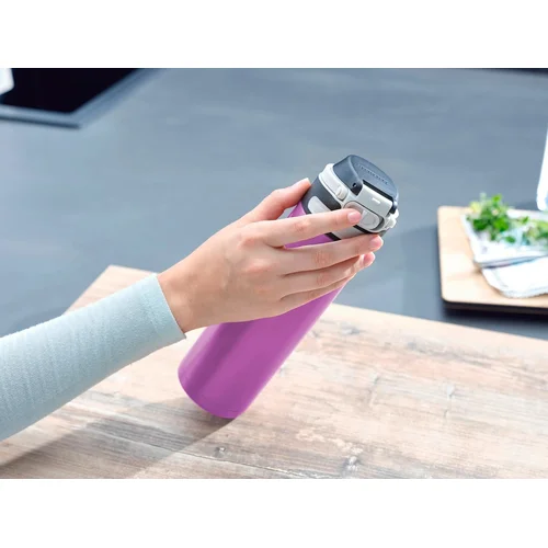Leifheit Flip 600 ml termo puodelis, magenta image 3