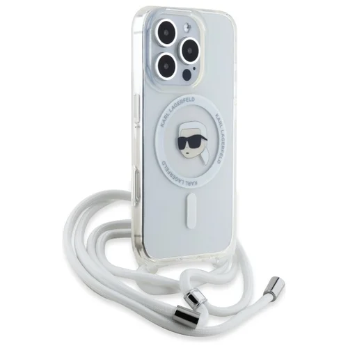 Karl Lagerfeld Crossbody IML Karl Head MagSafe dėklas iPhone 16 Pro Max, skaidrus image 3