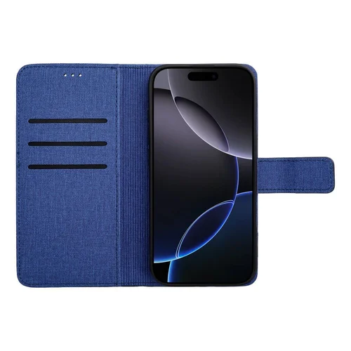 GOMMA knygos tipo dėklas iPhone 16 Pro, mėlynas image 2