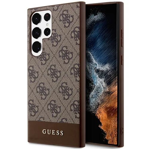 Guess GUHCS23LG4GLBR dėklas Samsung Galaxy S23 Ultra, rudas image 1