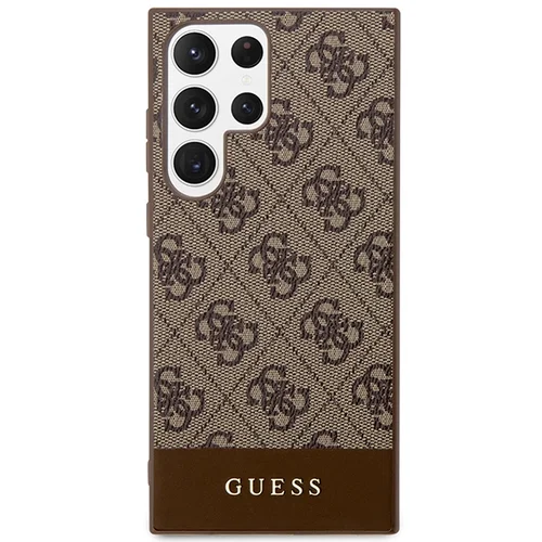 Guess GUHCS23LG4GLBR dėklas Samsung Galaxy S23 Ultra, rudas image 3