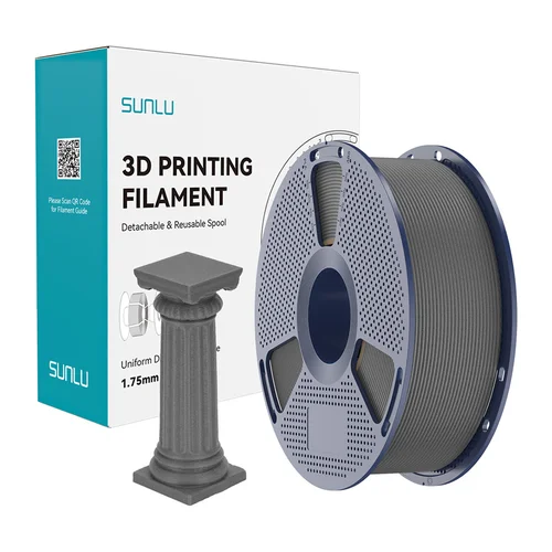 Sunlu PLA H-S Mar AC marmurinis filamentas, betoninė pilka image 2