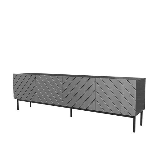 ABETO RTV spintelė 200 × 42 × 60 cm, grafito image 1