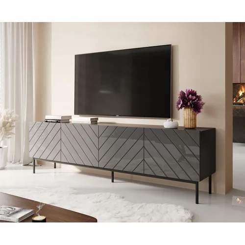 ABETO RTV spintelė 200 × 42 × 60 cm, grafito image 2