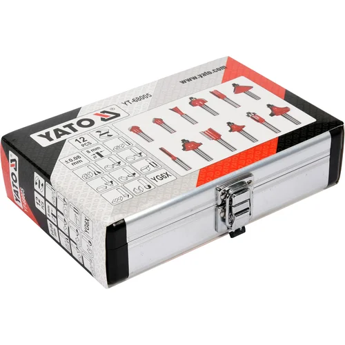 YATO YT-68005 frezų medžiui rinkinys, 12 vnt. image 3