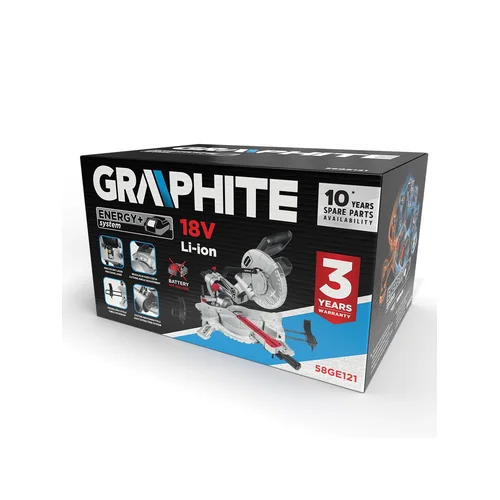 GRAPHITE 58GE121 18 V pjovimo staklės, 210 x 30 mm image 2