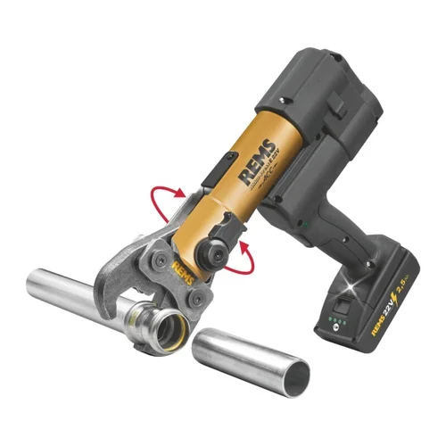 REMS Akku-Press E 22V ACC Gold akumuliatorinis vamzdžių presavimo įrankis image 1