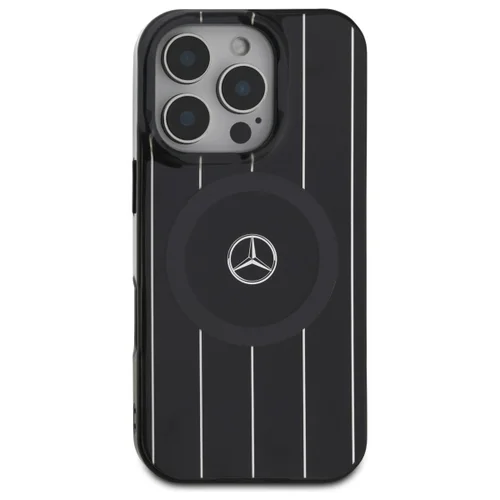 Mercedes MB dvigubo sluoksnio MagSafe dėklas iPhone 16 Pro, juodas image 2