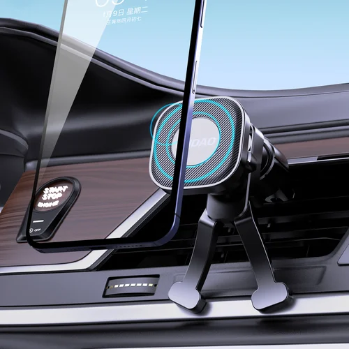 Dudao F6Pro magnetinis automobilinis laikiklis, juodas image 2