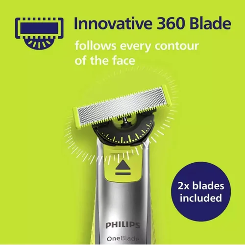 Philips OneBlade 360 QP2734/31 veido skustuvas, pilkas image 2