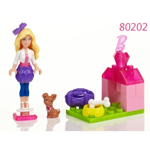 Mega Bloks Barbie ZA1891 lėlė su kaladėlėmis image 3