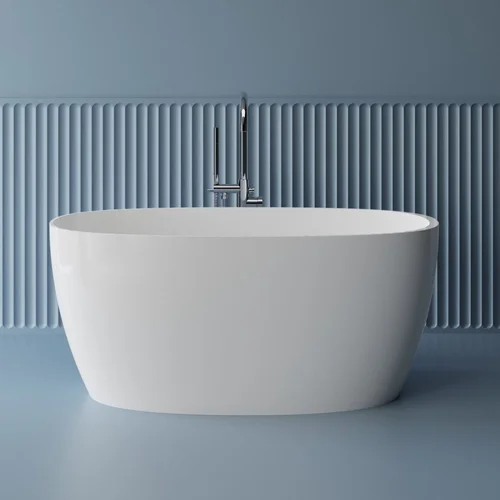 BLU MIRA akmens masės vonia su persipylimu 150 x 70 cm image 3