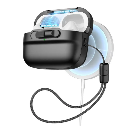 ESR Pulse HaloLock MagSafe dėklas AirPods Pro 1/2, juodas image 1