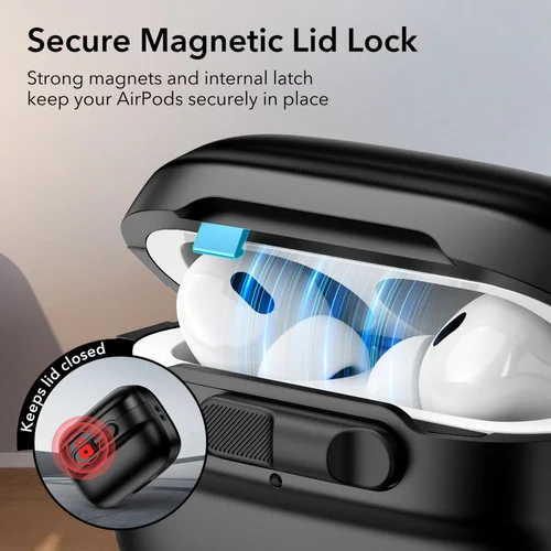 ESR Pulse HaloLock MagSafe dėklas AirPods Pro 1/2, juodas image 3