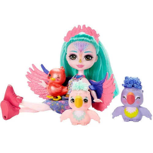 Enchantimals Filia Finch lėlė su papūgų šeima ZA5089 image 2