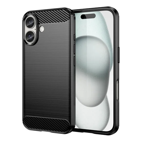 Anglies dėklas iPhone 16 Plus, TPU, juodas image 1