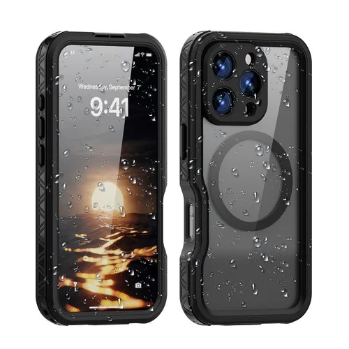 iPhone 16 Pro Shellbox GT dėklas, juodas, IP68, MagSafe image 1