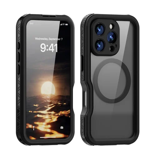 iPhone 16 Pro Shellbox GT dėklas, juodas, IP68, MagSafe image 2