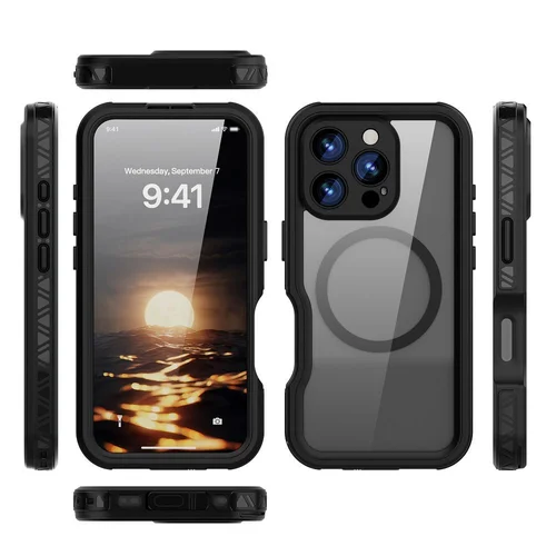 iPhone 16 Pro Shellbox GT dėklas, juodas, IP68, MagSafe image 3