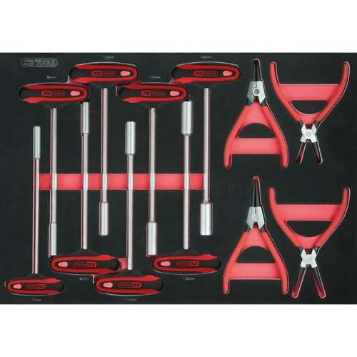 KS Tools Circlip žnyplės ir T-grip rinkinys image 2