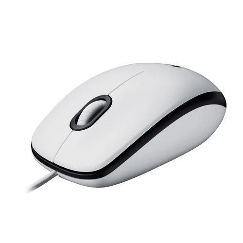 Logitech M100 balta USB pelė image 1
