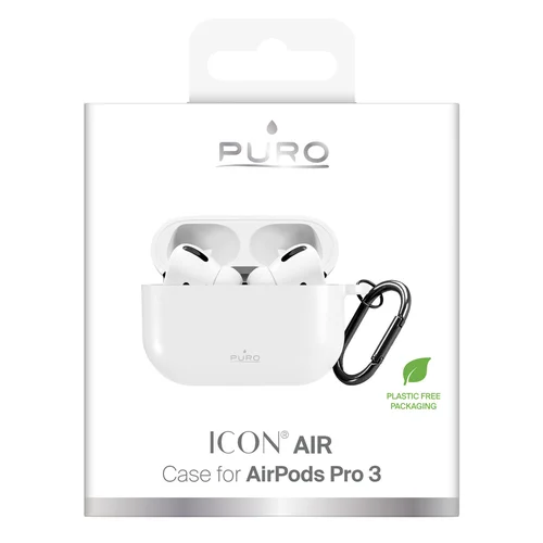 Puro Icon silikoninis dėklas AirPods Pro 3, baltas image 2