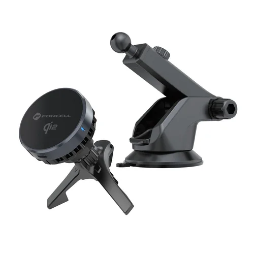 FORCELL F-Grip Cool Mag 15 W juodas automobilinis laikiklis image 2