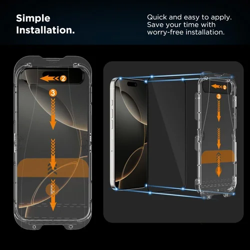 Tech-Protect Quick Set+ 2 vnt. stiklas iPhone 17 Pro, juodas image 3