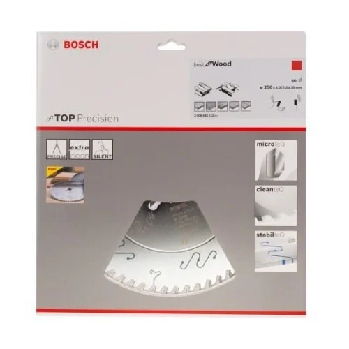 Bosch Pjovimo diskas medienai 250x30x3,2 mm Z60 2608642112 image 2