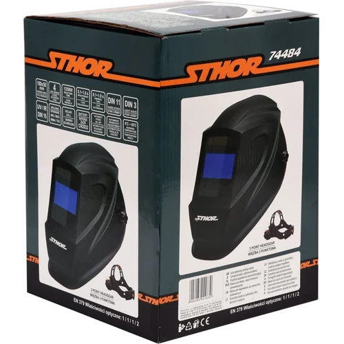 STHOR 74484 automatiškai tamsėjanti suvirinimo kaukė image 2