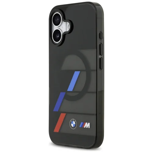 BMW M IML Metal Buttons Tricolor Lines MagSafe dėklas iPhone 17, juodas image 2