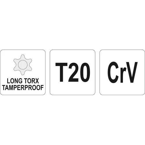 YATO YT-05516 T20 L tipo Torx raktas image 2