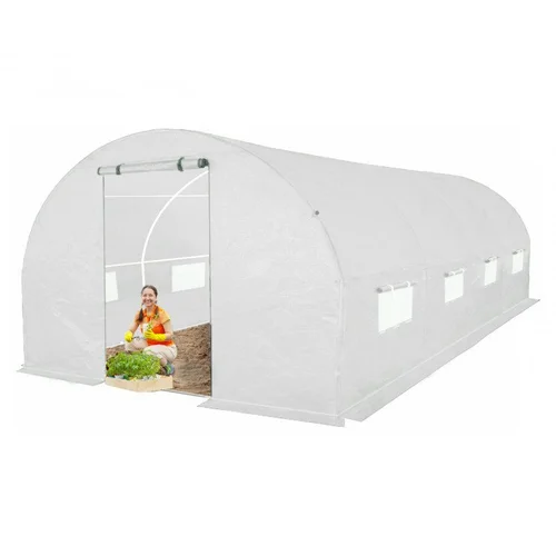 Šiltnamis su armuota plėvele, 9 m2, 2x4,5 m, baltas image 2
