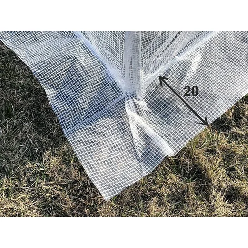 Šiltnamis su armuota plėvele, 9 m2, 2x4,5 m, baltas image 3