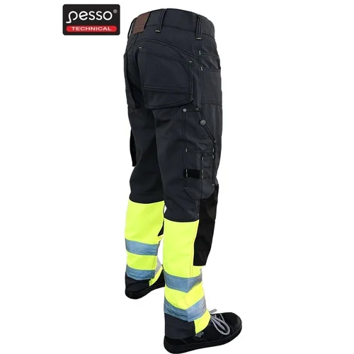 PESSO KDCPG Darbo kelnės iš Canvas audinio Pilka su Geltona 52 image 2