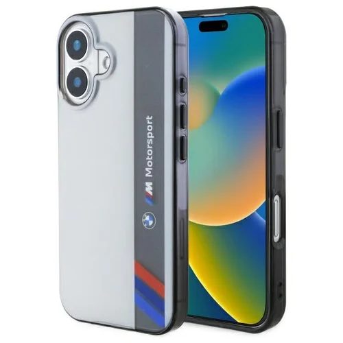 BMW Motorsport IML dėklas iPhone 16 Plus, pilkas image 1
