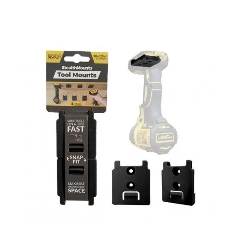 StealthMounts TM-DW18-BLK-4 įrankių laikikliai Dewalt 18V/20V Flexvolt, 4 vnt. image 1
