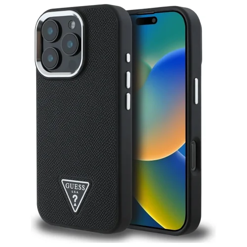 Guess GUHMP16XPGTSPSK kietas dėklas iPhone 16 Pro Max, juodas image 1