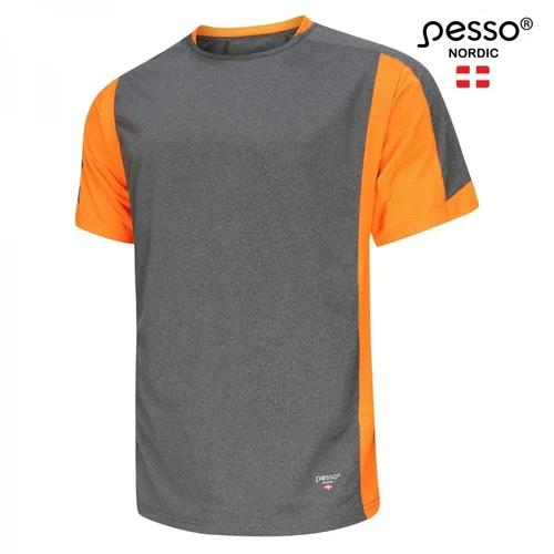 Marškinėliai Pesso BREEZE MP205 pilki/oranžiniai - L image 2