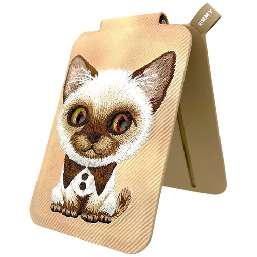 Nimmy New Big-Eye Cute Pets 2.0 katės piniginė, ruda image 3
