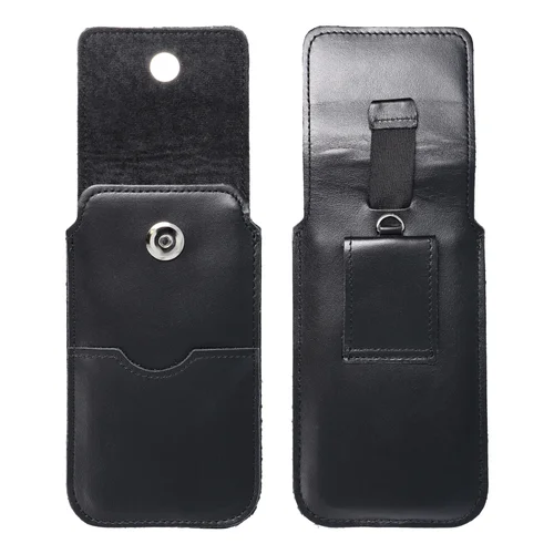 ROYAL odinė telefono kišenė 2XL+plati, juoda image 3